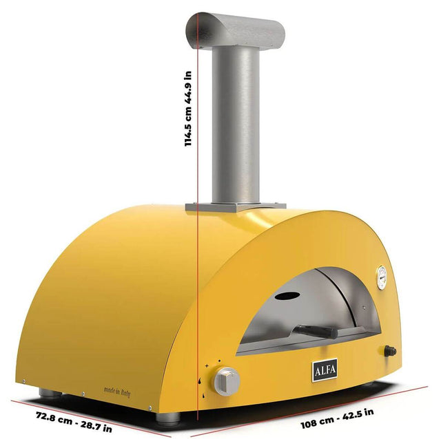 Four à pizza au gaz ALFA série Moderno ''5 PIZZE''